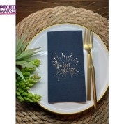 Gold Yaldızlı Siyah İyi Ki DoğdunPeçete