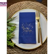 Gold Yaldızlı Lacivert İyi Ki DoğdunPeçete 16 lı