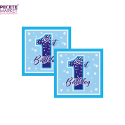1 Yaş Fırst Bırthday Stars Boy Peçete 16 lı
