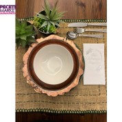 Gümüş Yaldızlı Beyaz İftar Soframıza Hoşgeldiniz Garson Peçete 16 Adet