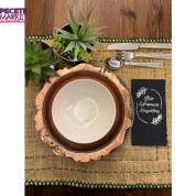 Gümüş Yaldızlı Siyah İftar Soframıza Hoşgeldiniz Garson Peçete 16 Adet