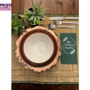 Gümüş Yaldızlı Yeşil İftar Soframıza Hoşgeldiniz Garson Peçete 16 Adet