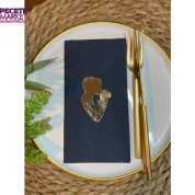 Gold Yaldızlı Siyah Anne Bebek Peçete