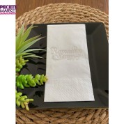 Gümüş Yaldızlı Beyaz Ramadan Karem Peçete 16 Adet Yeni Model