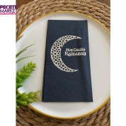 Gümüş Yaldızlı Siyah Hoş Geldin Ramazan Garson Katlama 16 lı Yeni Model