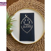 Gümüş Yaldızlı Siyah Hoş Geldin Ya Şehri Ramazan Garson Katlama 16 lı Yeni Model