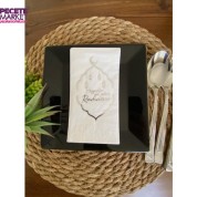 Gümüş Yaldızlı Beyaz Hoş Geldin Ya Şehri Ramazan Garson Katlama 16 lı Yeni Model