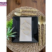 Gold Yaldızlı Kraft Hoş Geldin Ya Şehri Ramazan Garson Katlama 16 lı Yeni Model