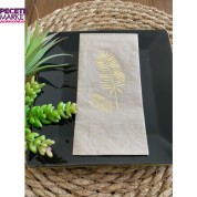 Gold Yaldızlı Kraft Palmiye Peçete