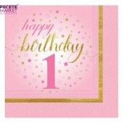 Bir Yaş Pembe Peçete