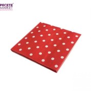 Kırmızı Puantiyeli Peçete