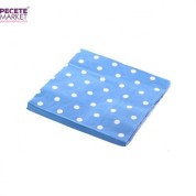 Mavi Puantiyeli Peçete