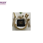 Gold Yaldızlı Siyah Happy Bırthday Peçete 33x33