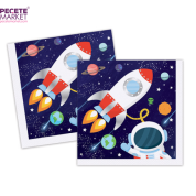 Uzay Temalı Peçete 16 lı