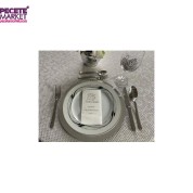 Gümüş Yaldızlı Beyaz happy valentines Day Peçete