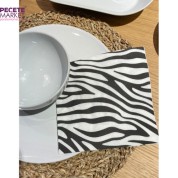 Zebra Desenli Peçete