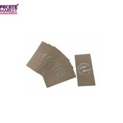 Gümüş Yaldızlı Kraft Just Married Peçete 16 lı