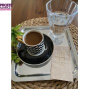 Gold Yaldızlı Kraft Coffee Therapy Peçete 6x12 cm