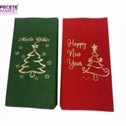 Yılbaşı Peçetesi Yeşil Kırmızı 2 li Set 