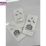 Gümüş Yaldızlı Beyaz Happy Halloween Peçete 16 lı