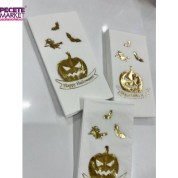 Gold Yaldızlı Beyaz Happy Halloween Peçete 16 lı