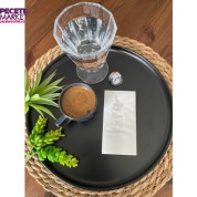 Gümüş Yaldızlı Beyaz Anne Kız Kahvesi Peçete 6x12 cm