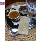 Gold Yaldızlı Kraft Ne Varsa Kahvede Var Peçete 6x12 cm