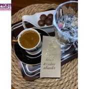 Gold Yaldızlı Kraft En İyi Hatır Kendine Olandır Peçete 6x12 cm