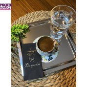 Gold Yaldızlı Siyah İyi Bayramlar Peçete 6x12 cm